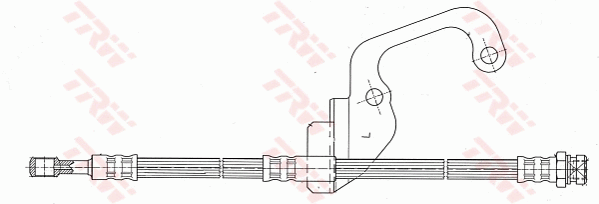 TRW PHD628 Bremsschlauch