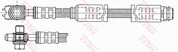 TRW PHD946 Flessibile del freno-Flessibile del freno-Ricambi Euro