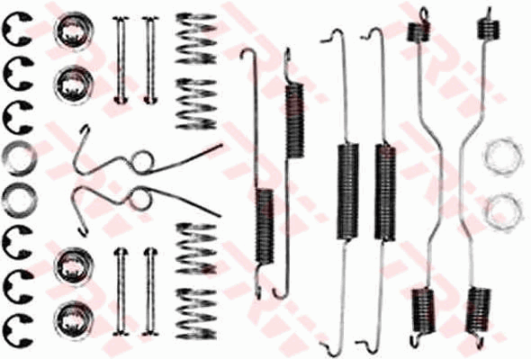 TRW SFK111 Kit accessori, Ganasce freno