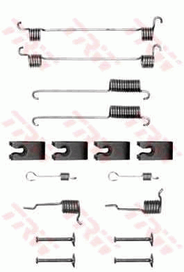 TRW SFK249 Kit accessori, Ganasce freno-Kit accessori, Ganasce freno-Ricambi Euro