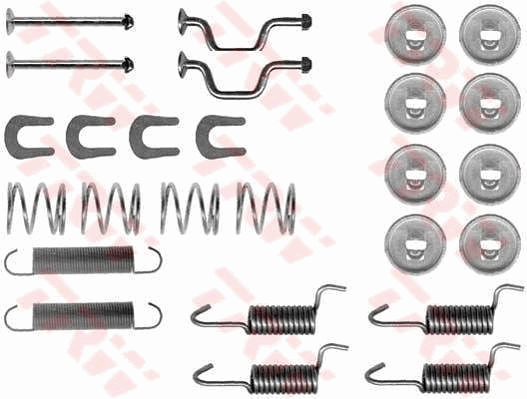 TRW SFK347 Kit accessori, Ganasce freno stazionamento