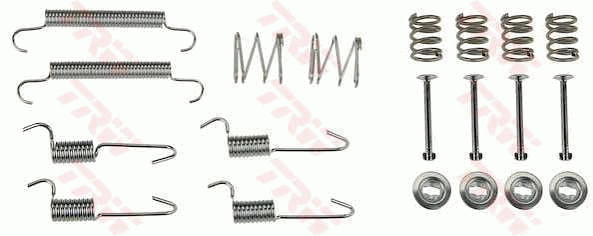 TRW SFK430 Kit accessori, Ganasce freno