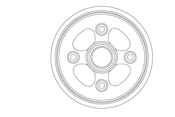 TRW DB4555 Brake Drum for...