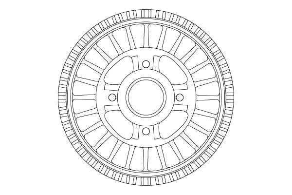 TRW DB4557MR Brake Drum for...