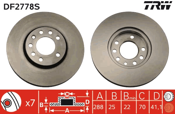 TRW DF2778S TRW SINGLE...