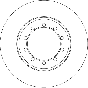 TRW DF6711 Brake Disc for FORD