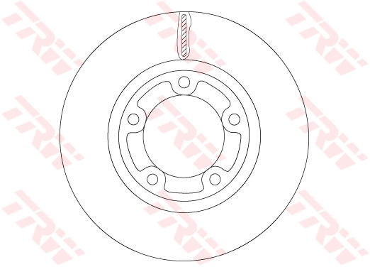 TRW DF6712 Brake Disc for KIA