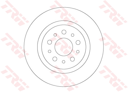 TRW DF6714 Brake Disc for FIAT