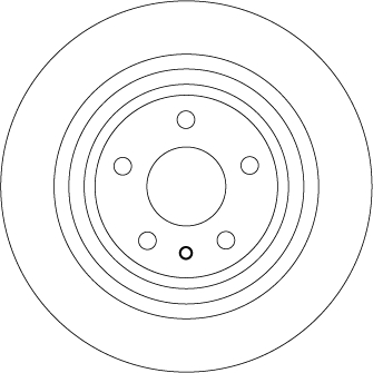 TRW DF6809 Brake Disc for FORD