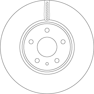TRW DF6811 Brake Disc for FORD
