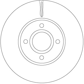 TRW DF6898 Brake Disc for FORD
