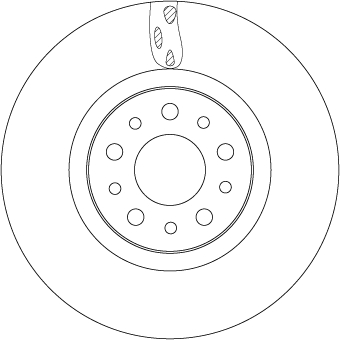 TRW DF6933 Brake Disc for FIAT