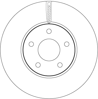 TRW DF6975 Brake Disc for FORD