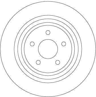 TRW DF6976 Brake Disc for FORD