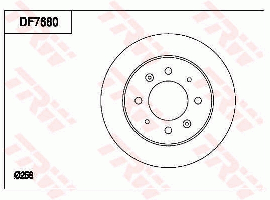 TRW DF7680 Brake Disc for...