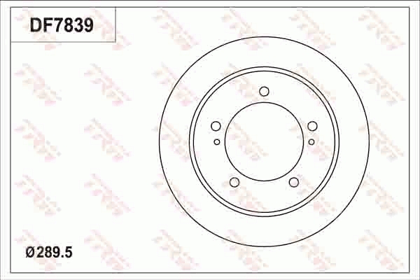 TRW DF7839 Brake Disc for...