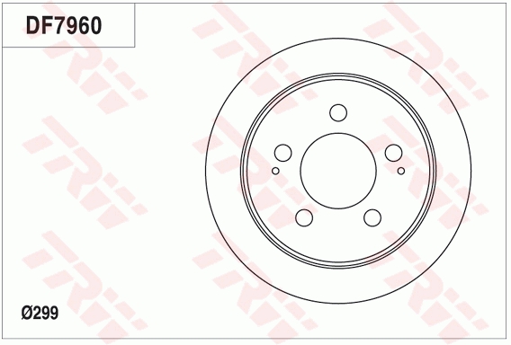 TRW DF7960 Brake Disc for...