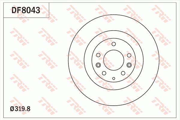 TRW DF8043 Brake Disc for...