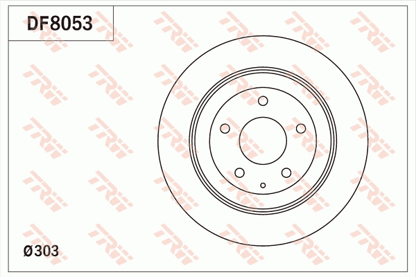 TRW DF8053 Brake Disc for...