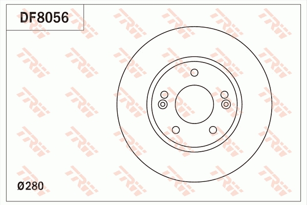 TRW DF8056 Brake Disc for...