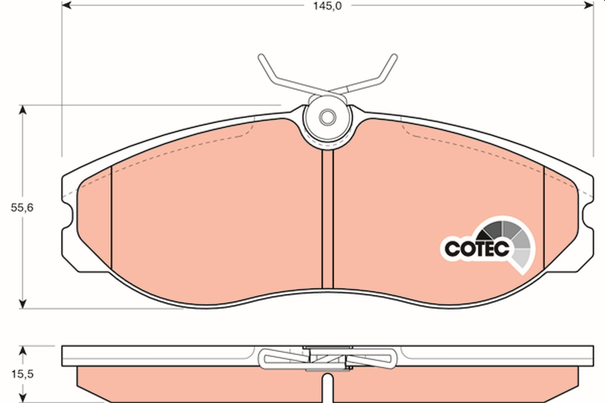 TRW GDB1113 COTEC Brake Pad...