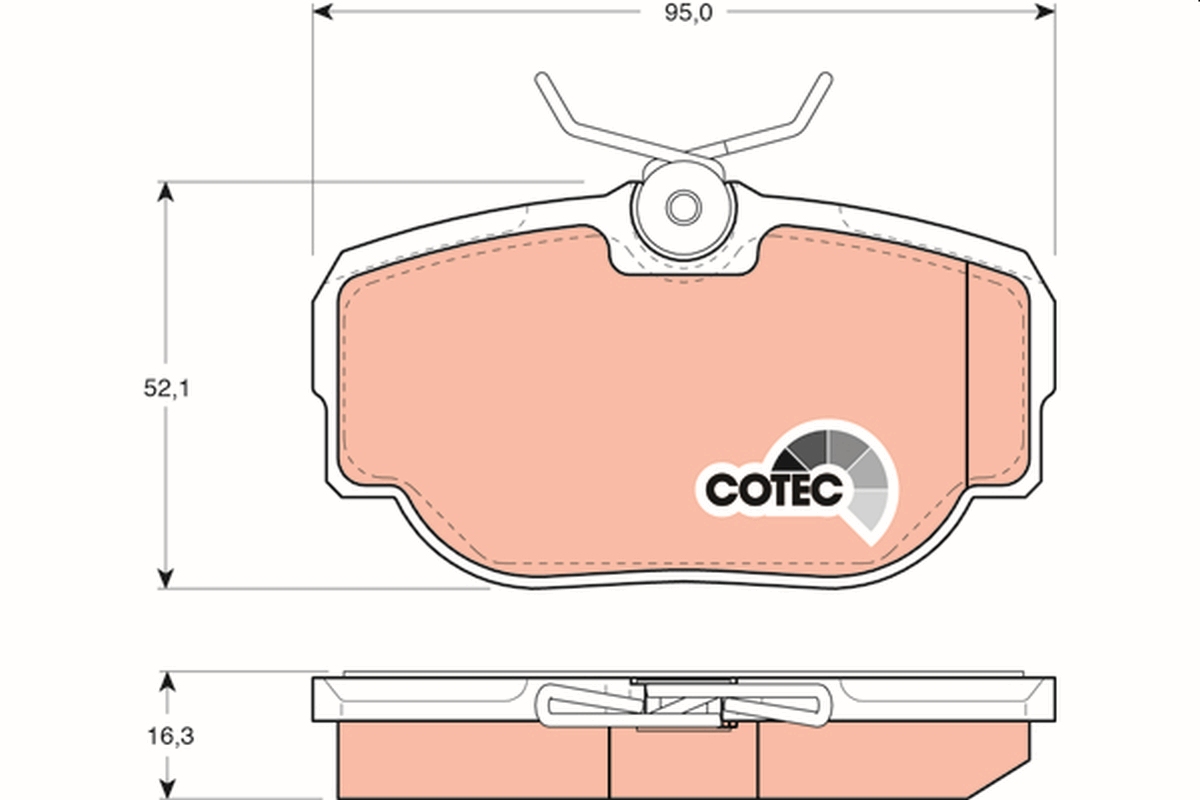 TRW GDB1155 COTEC Brake Pad...