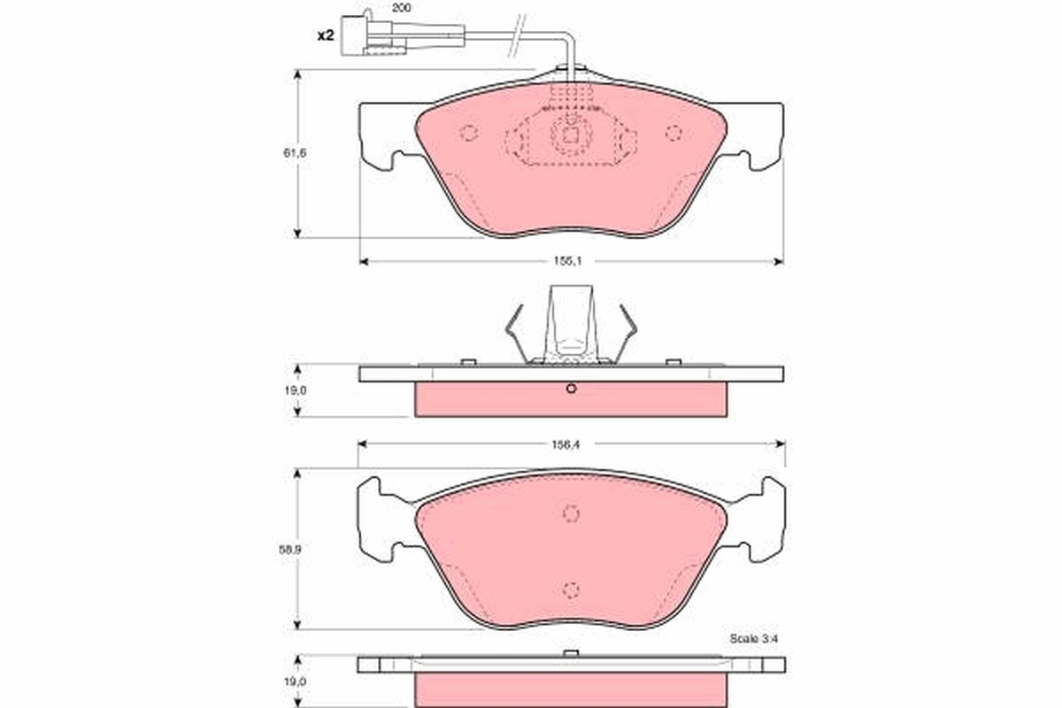 Brake Pad Set, disc brake