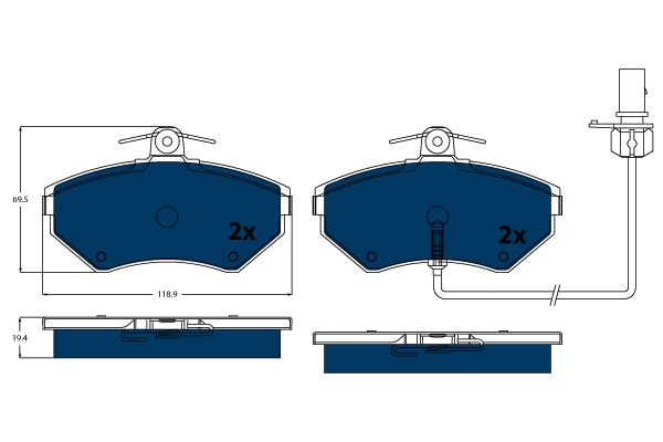 Brake Pad Set, disc brake