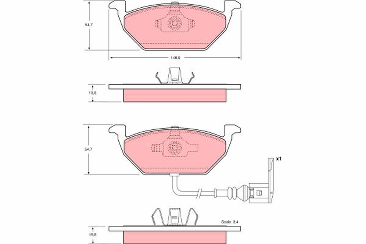 Brake Pad Set, disc brake