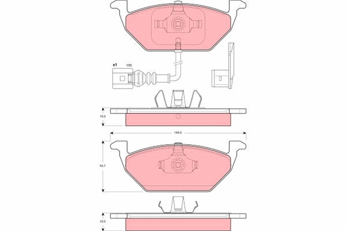 Brake Pad Set, disc brake