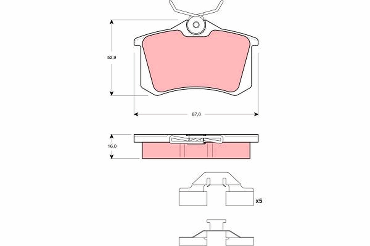 Brake Pad Set, disc brake