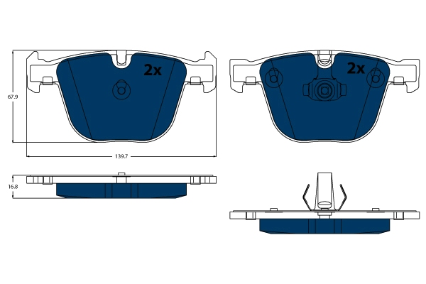 Brake Pad Set, disc brake