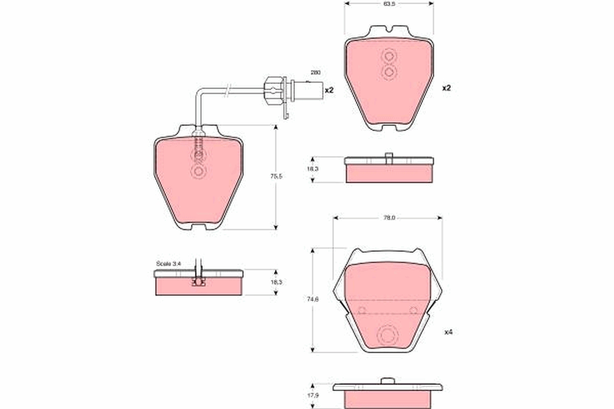 Brake Pad Set, disc brake