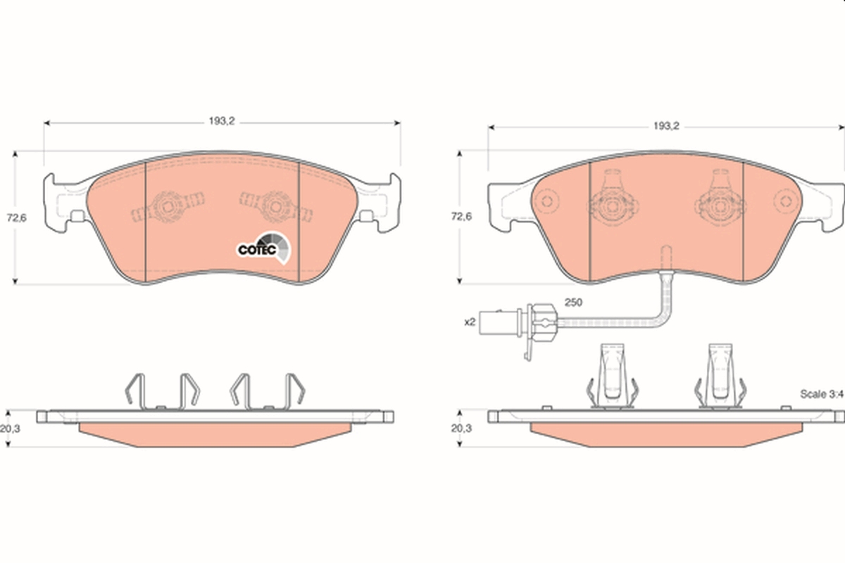 Brake Pad Set, disc brake