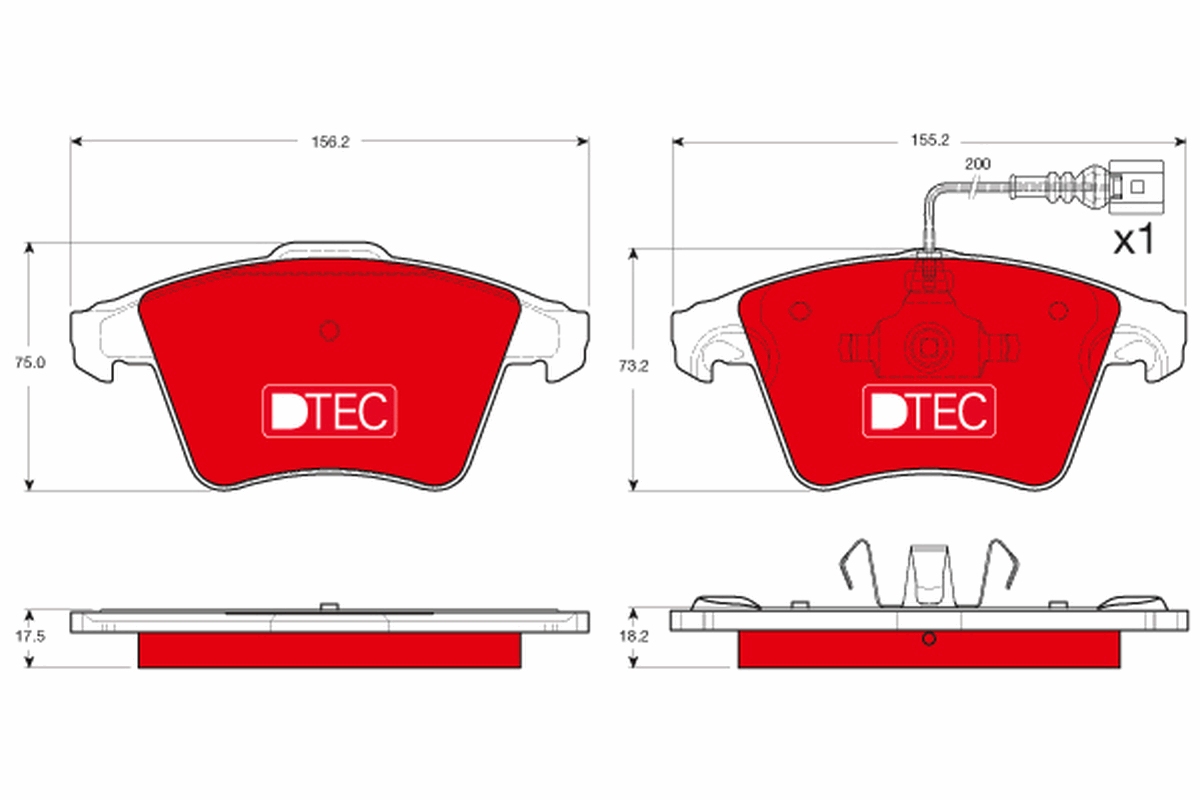 TRW GDB1556DTE DTEC COTEC...