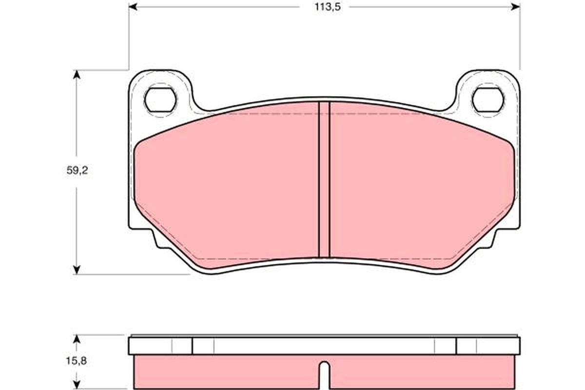 TRW GDB1568 Brake Pad Set,...