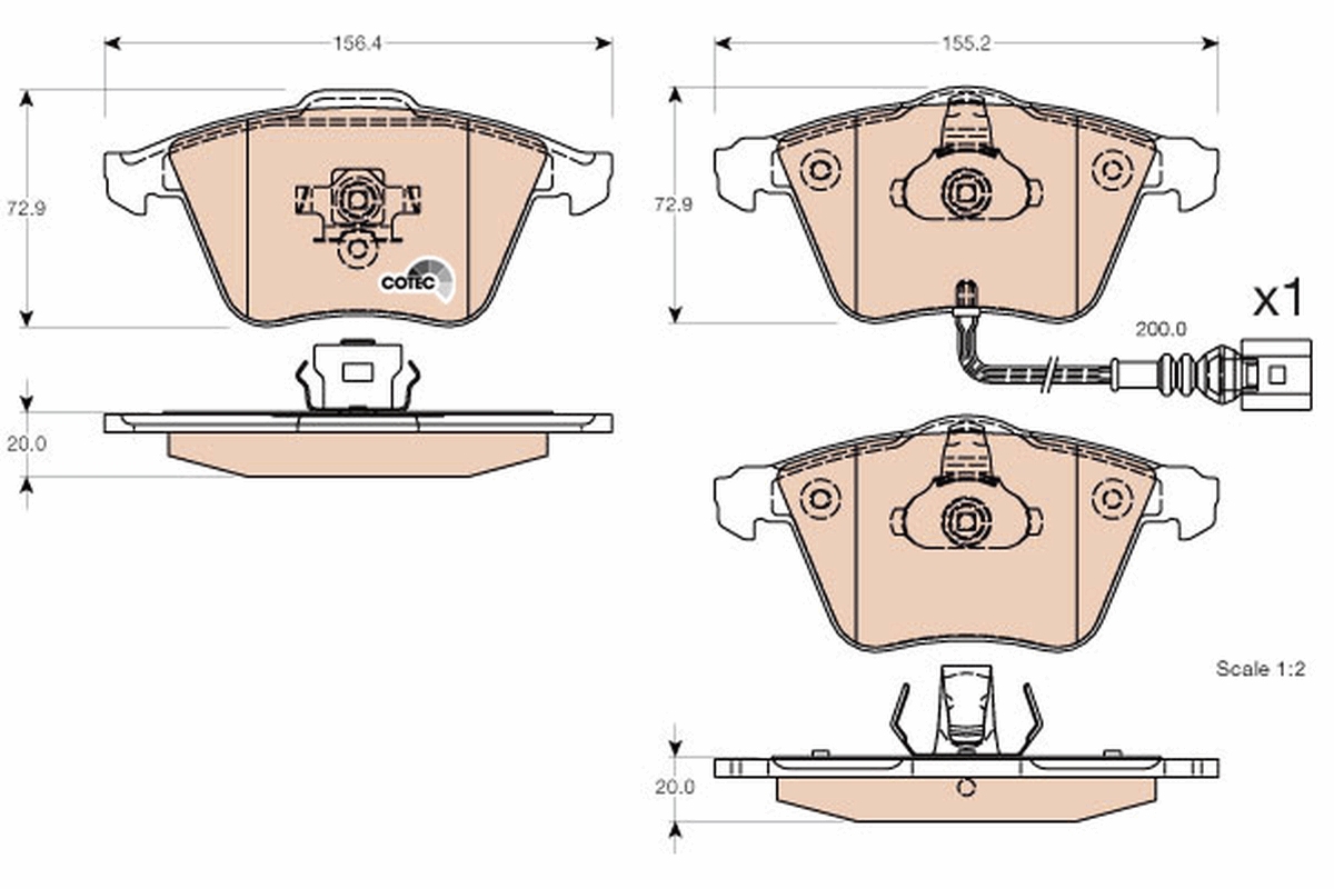 Brake Pad Set, disc brake