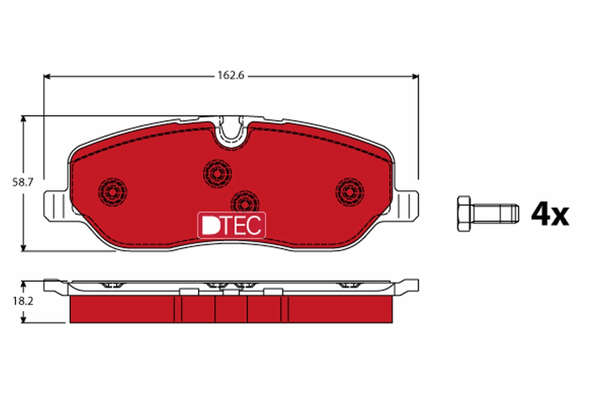 TRW GDB1631DTE DTEC COTEC...