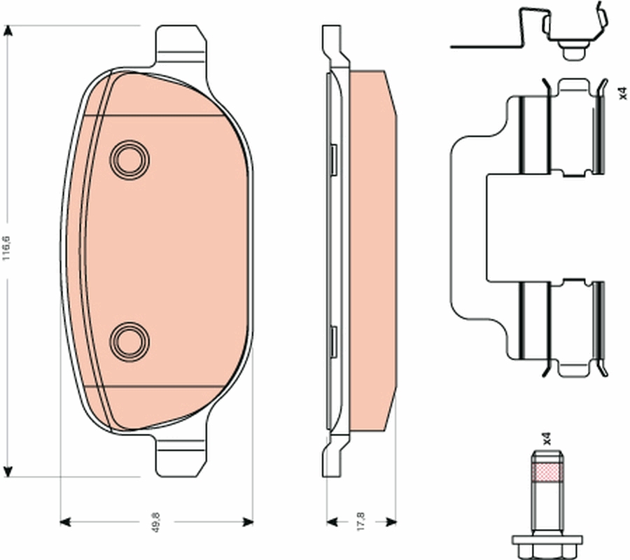 Brake Pad Set, disc brake