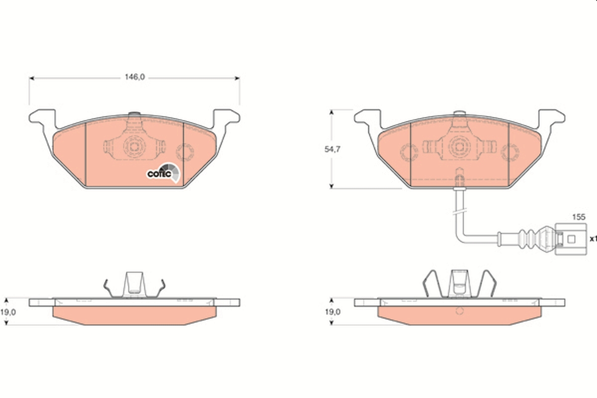 Brake Pad Set, disc brake