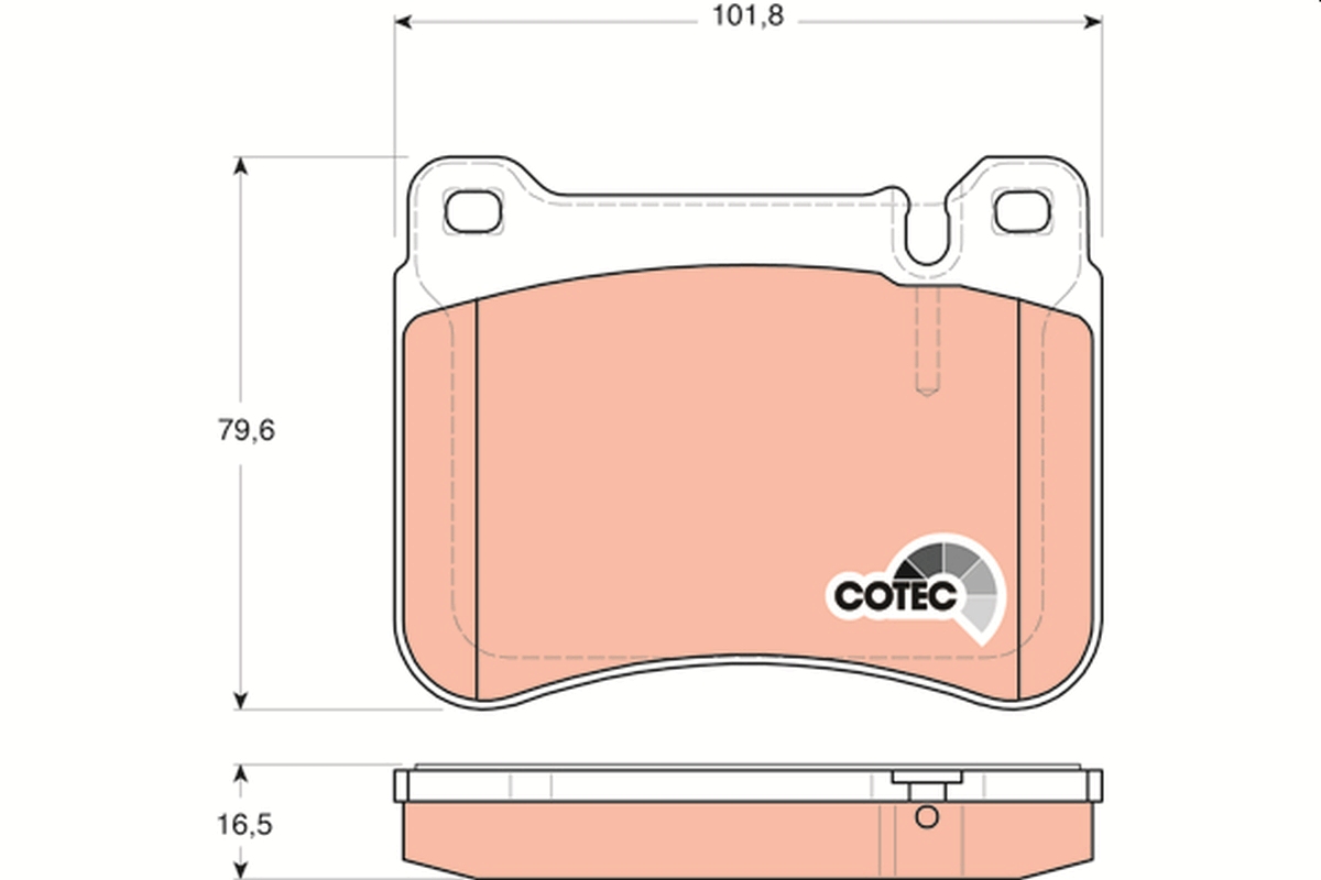 TRW GDB1693 COTEC Brake Pad...