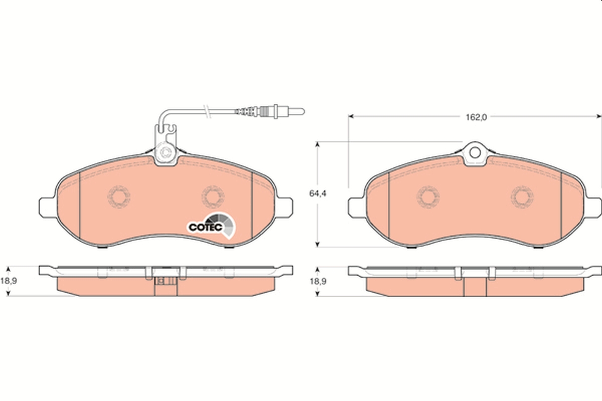 TRW GDB1718 COTEC Brake Pad...