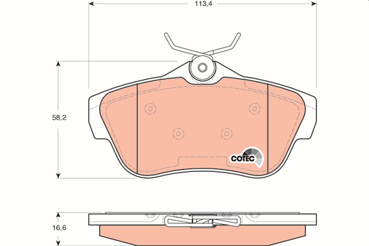 TRW GDB1740 COTEC Brake Pad...