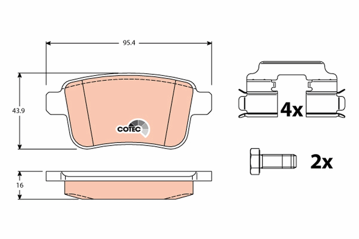Brake Pad Set, disc brake