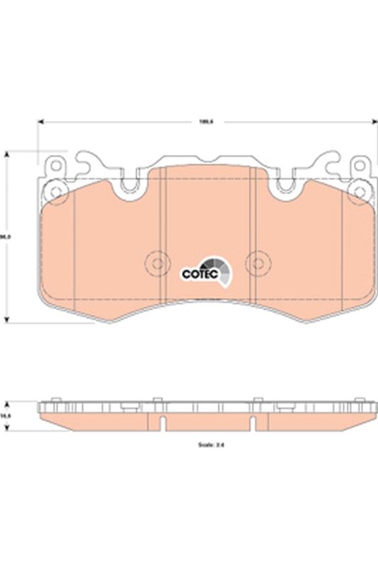 TRW GDB1834 COTEC Brake Pad...