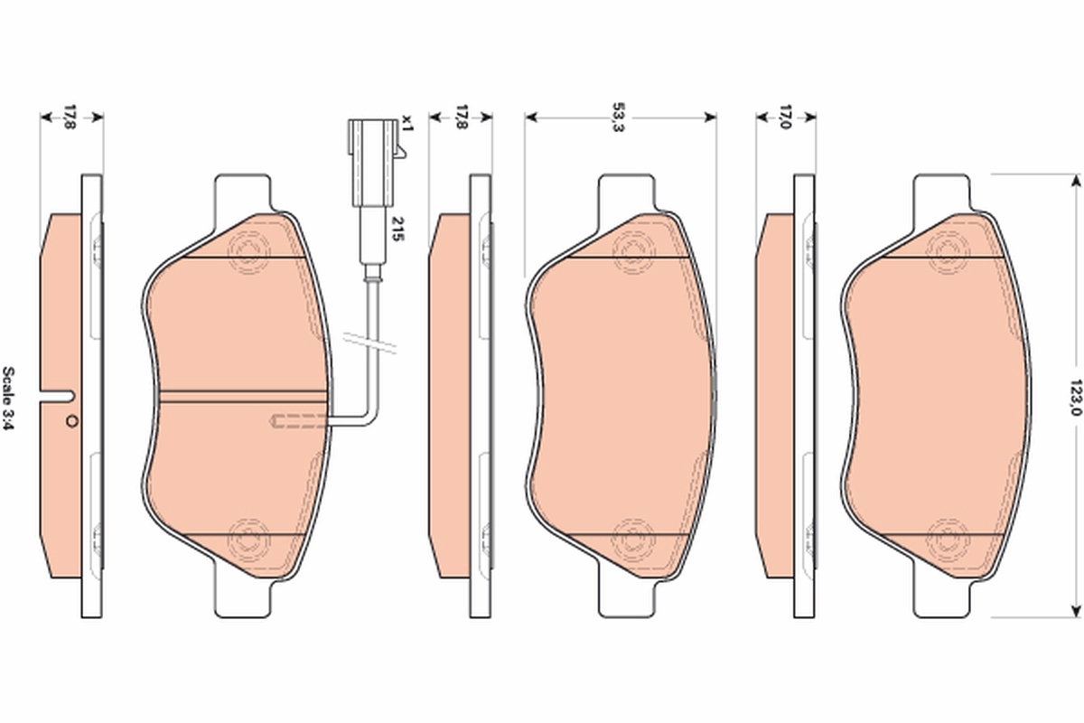 Brake Pad Set, disc brake