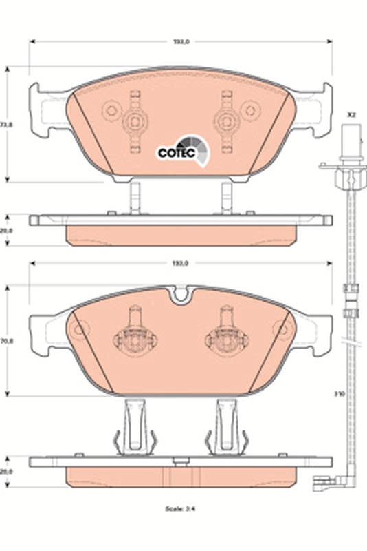 Brake Pad Set, disc brake