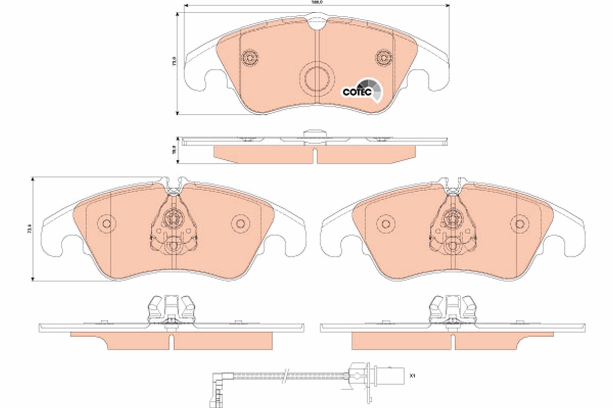 Brake Pad Set, disc brake