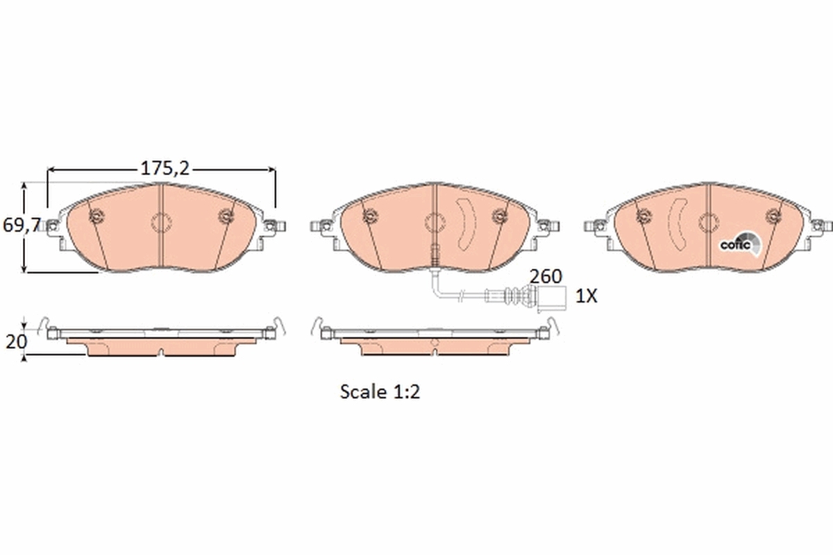 Brake Pad Set, disc brake