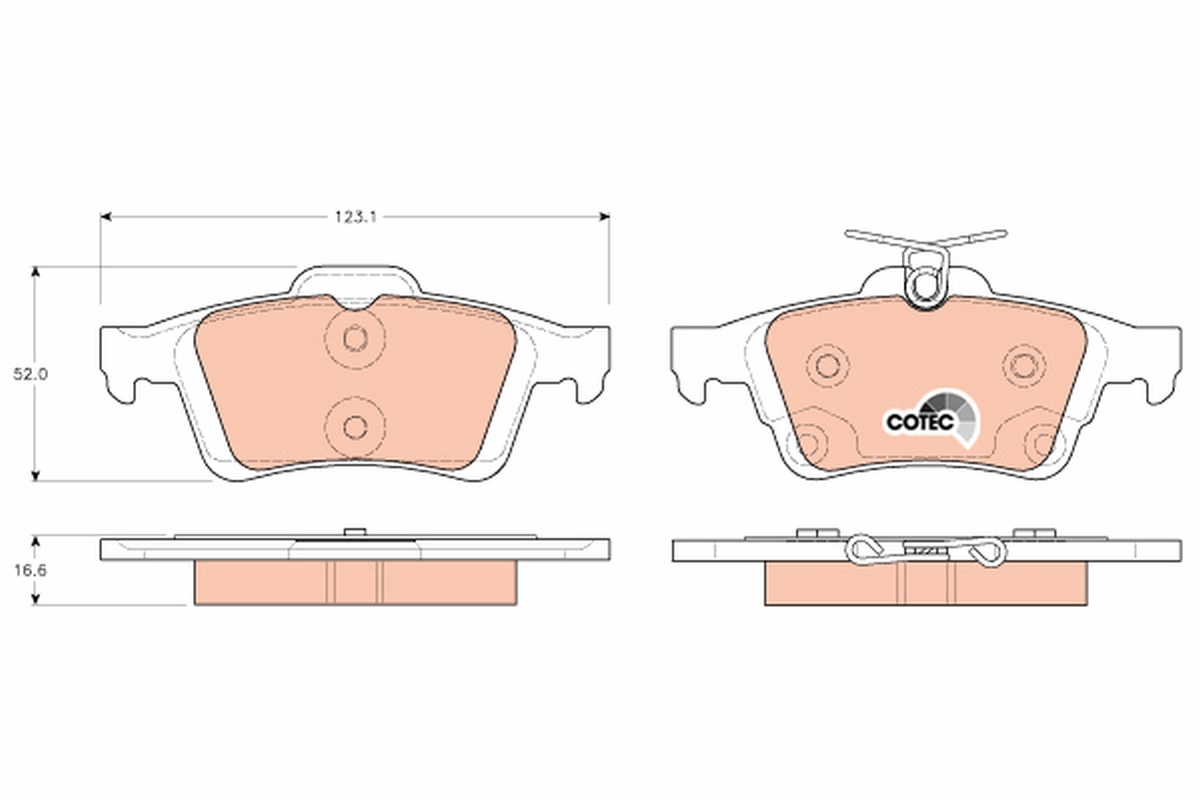TRW GDB1938 COTEC Brake Pad...